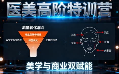 0-1000W医美高阶特训营课程，美学与商业双赋能_拾壹资源网