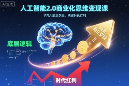 人工智能2.0商业化思维变现课，学习AI底层逻辑，把握时代红利_拾壹资源网