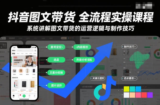 图片[1]_抖音图文带货全流程实操课程，系统讲解图文带货的运营逻辑与制作技巧