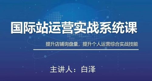 白泽国际站运营实战系统：高质量询盘增长课_拾壹资源网