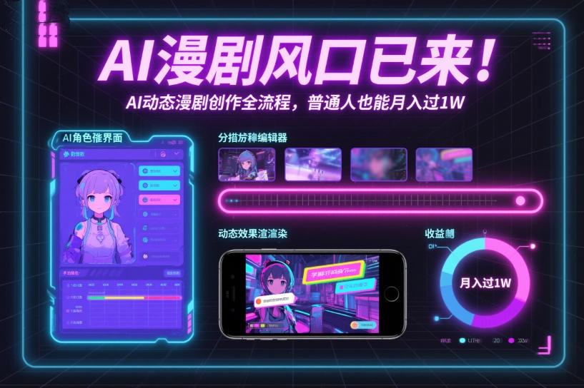 图片[1]_AI漫剧风口已来！AI动态漫剧创作全流程，普通人也能月入过1W