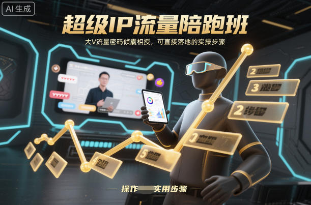 图片[1]_阿昱老师超级IP流量陪跑班，大V流量密码倾囊相授，可直接落地的实操步骤