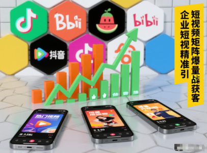 企业短视频精准引流矩阵获客，短视频矩阵爆量战法_拾壹资源网