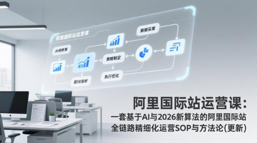 图片[1]_阿里国际站运营课：一套基于AI与2026新算法的阿里国际站全链路精细化运营SOP与方法论