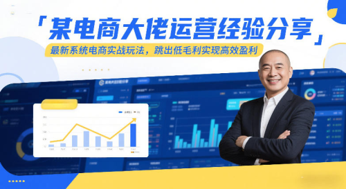 某电商大佬运营经验分享，最新系统电商实战玩法，跳出低毛利实现高效盈利（更新）_拾壹资源网