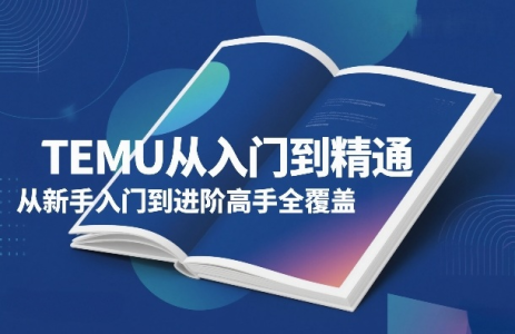 跨境麦冬TEMU从入门到精通，从新手入门到进阶高手全覆盖_拾壹资源网