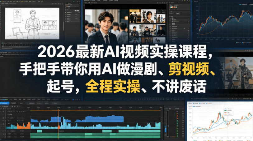 图片[1]_2026最新AI视频实操课程，手把手带你用AI做漫剧、剪视频、起号，全程实操、不讲废话