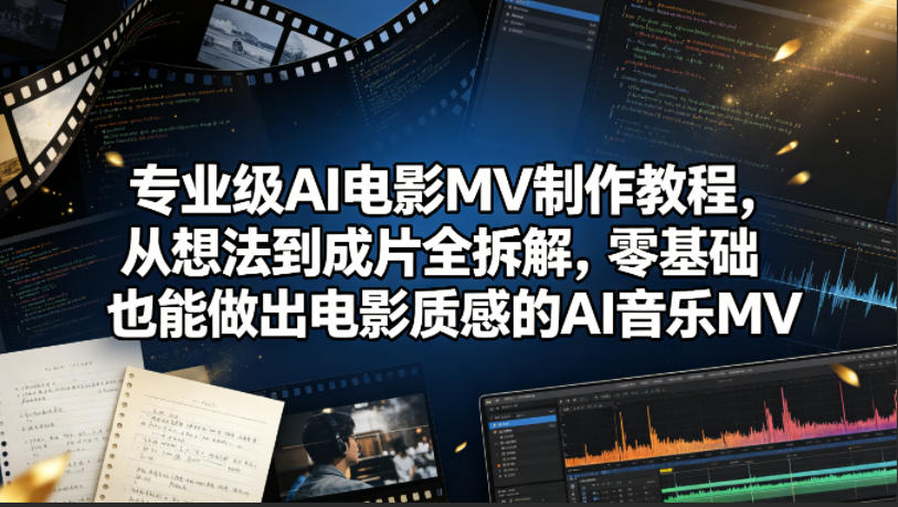 图片[1]_专业级AI电影MV制作教程，从想法到成片全拆解，零基础也能做出电影质感的AI音乐MV