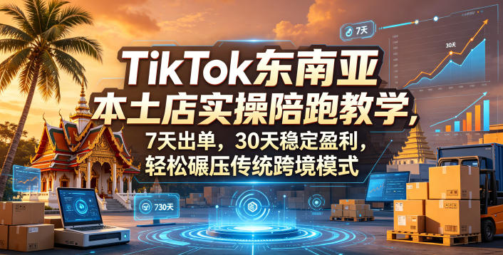 图片[1]_TikTok东南亚本土店实操陪跑教学，7天出单，30天稳定盈利，轻松碾压传统跨境模式