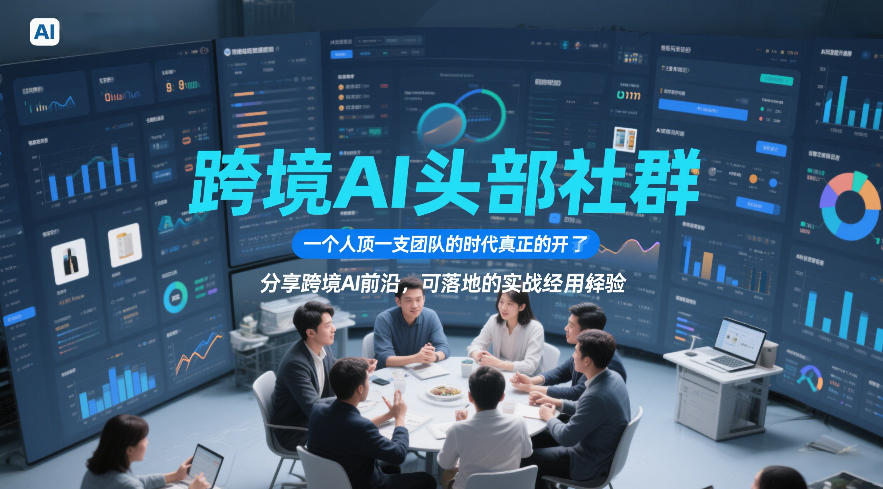 图片[1]_跨境AI头部社群，一个人顶一支团队的时代真正的开始了，分享跨境AI前沿，可落地的实战经验（更新3月）