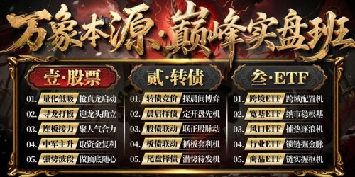 万象本源巅峰实盘班-树帆卓妍_拾壹资源网