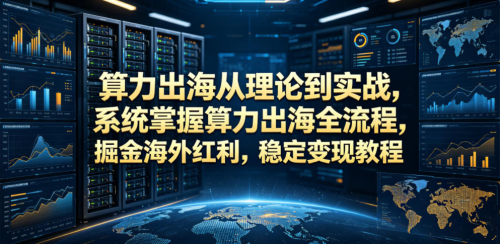算力出海从理论到实战，系统掌握算力出海全流程，掘金海外红利，稳定变现教程_拾壹资源网