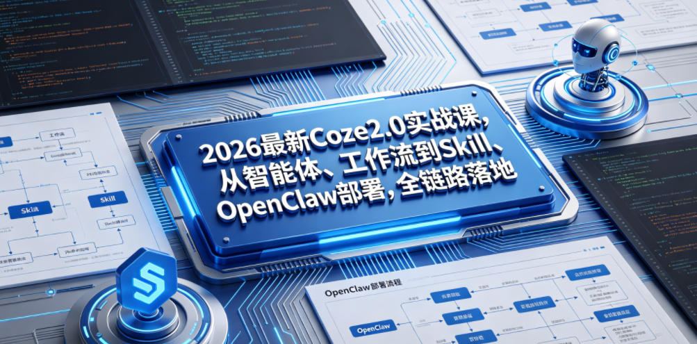 图片[1]_2026最新Coze2.0实战课，从智能体、工作流到Skill、OpenClaw部署，全链路落地
