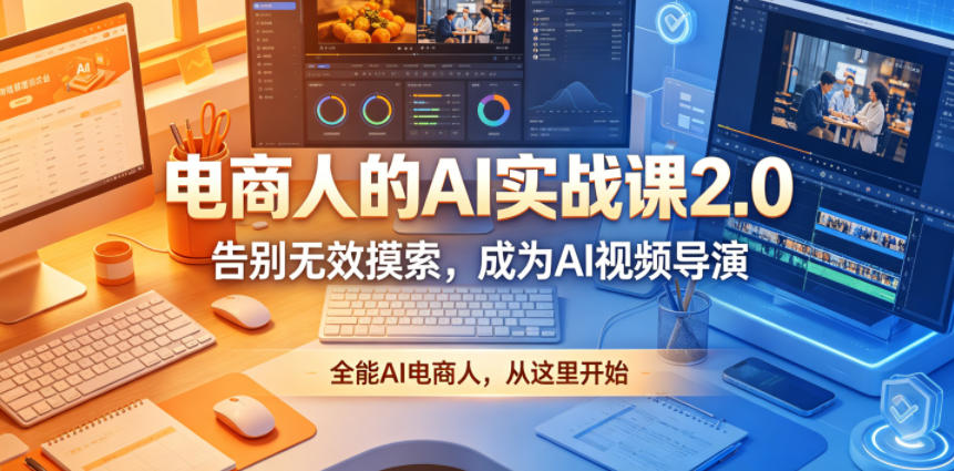 图片[1]_电商人的AI实战课2.0，告别无效摸索，成为AI视频导演，全能AI电商人，从这里开始