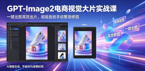 GPT-Image2电商视觉大片实战课,一键出图高效出片,彻底告别手动繁琐修图(更新)_拾壹资源网