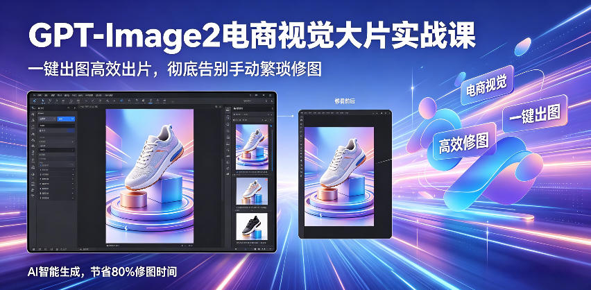 图片[1]_GPT-Image2电商视觉大片实战课，一键出图高效出片，彻底告别手动繁琐修图（更新）