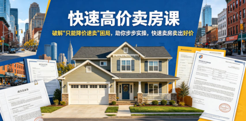 快速高价卖房课，破解“只能降价速卖”困局，助你步步实操，快速卖房卖出好价（更新2026）_拾壹资源网