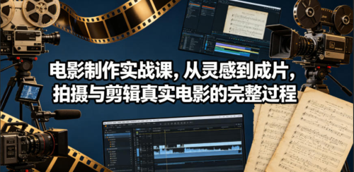 电影制作实战课，从灵感到成片，拍摄与剪辑真实电影的完整过程【原创双语字幕】_拾壹资源网