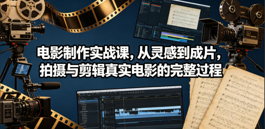 图片[1]_电影制作实战课，从灵感到成片，拍摄与剪辑真实电影的完整过程【原创双语字幕】