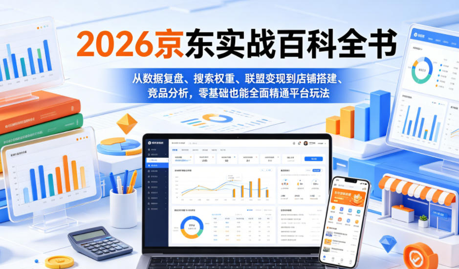 图片[1]_2026京东实战百科全书，从数据复盘、搜索权重、联盟变现到店铺搭建、竞品分析，零基础也能全面精通平台玩法