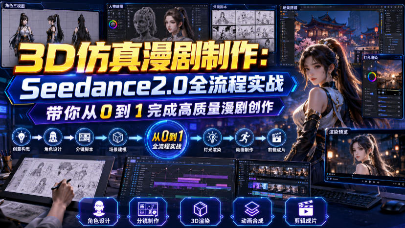 图片[1]_3D仿真漫剧制作：Seedance2.0全流程实战，带你从0到1完成高质量漫剧创作