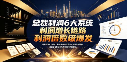 总裁利润6大系统，打通从开源到节流的利润增长链路，让企业在复杂市场中实现利润倍数级爆发_拾壹资源网