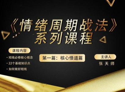 四鼠点金《情绪周期战法》系列课程第一篇：核心悟道篇_拾壹资源网