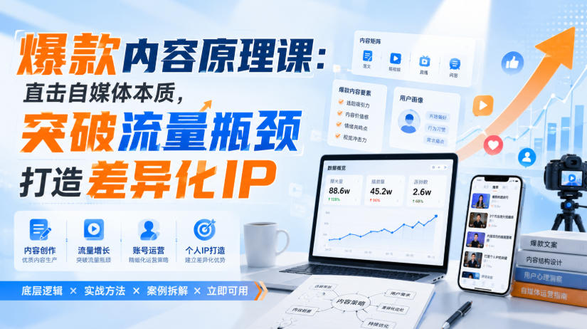 图片[1]_爆款内容原理课：直击自媒体本质，突破流量瓶颈打造差异化IP
