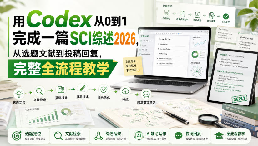 图片[1]_用Codex从0到1完成一篇SCI综述2026，从选题文献到投稿回复，完整全流程教学