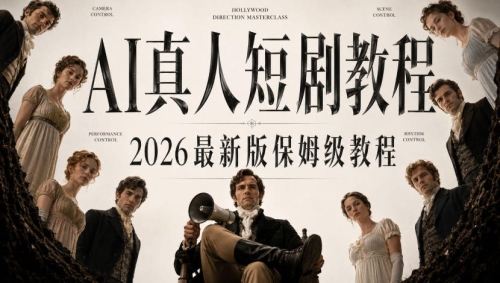 AI真人短剧制作全流程，AI视频大佬专为零基础研制的AI短剧教程，保姆级教程，新手一学就会！_拾壹资源网