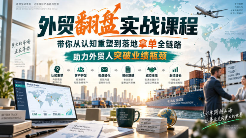 外贸翻盘实战课程，带你从认知重塑到落地拿单全链路，助力外贸人突破业绩瓶颈_拾壹资源网