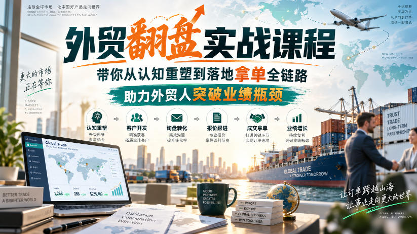 图片[1]_外贸翻盘实战课程，带你从认知重塑到落地拿单全链路，助力外贸人突破业绩瓶颈