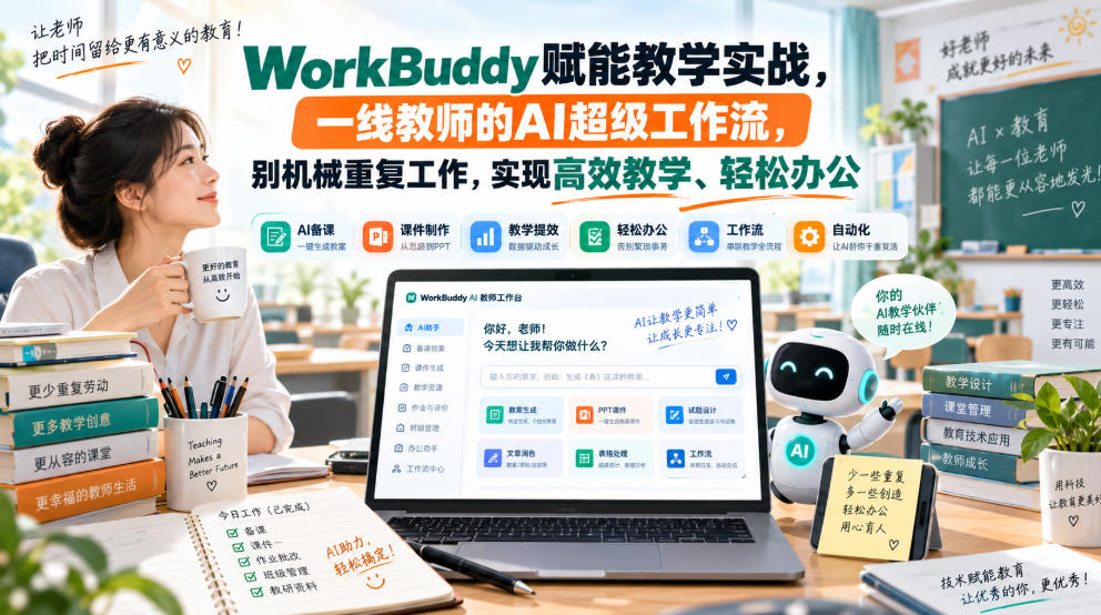 图片[1]_WorkBuddy赋能教学实战，一线教师的AI超级工作流，别机械重复工作，实现高效教学、轻松办公