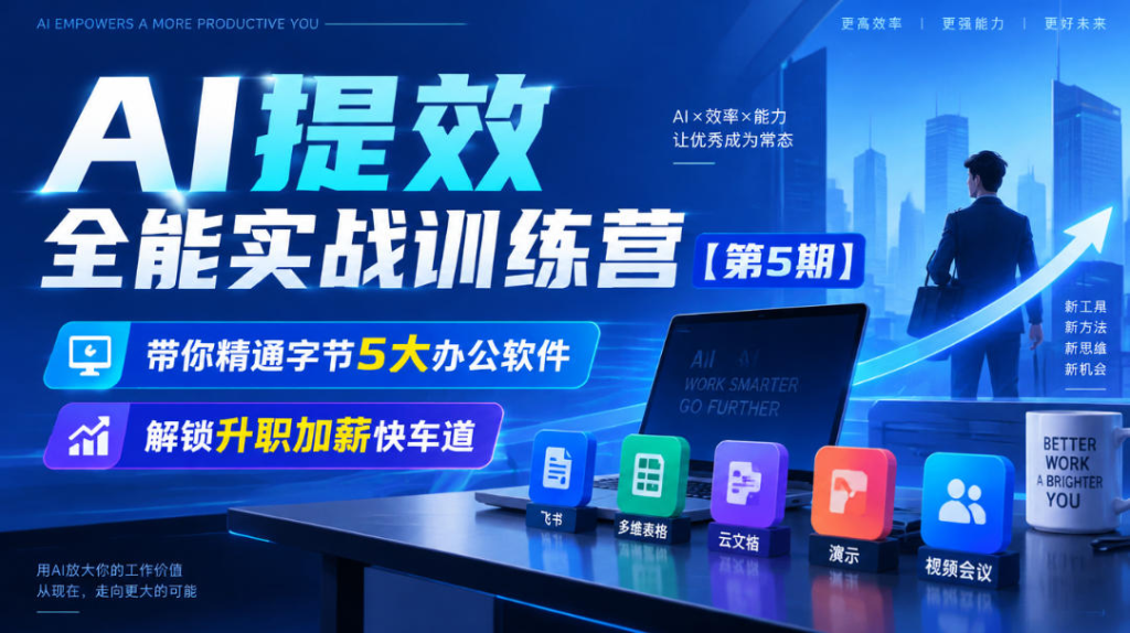 图片[1]_AI提效全能实战训练营【第5期】，带你精通字节5大办公软件，解锁升职加薪快车道